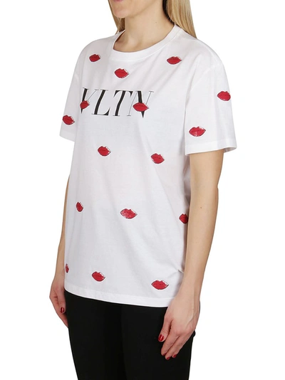 Shop Valentino Vltn Le Rouge Embroidered T In White