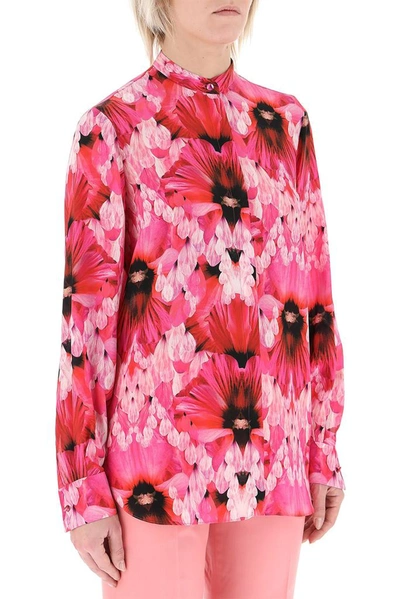 Shop Alexander Mcqueen Floral Printed Shirt In Pink