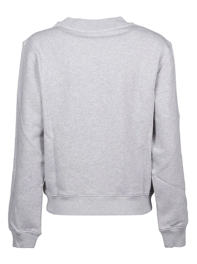Shop Moschino Double Question Mark Sweatshirt In Grey