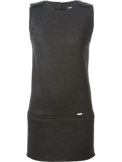 Dsquared2 Sleeveless Dress In Grey