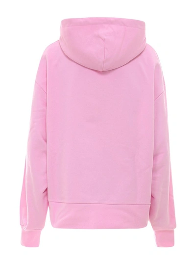 Shop Gcds Basic Fruit Print Hoodie In Pink