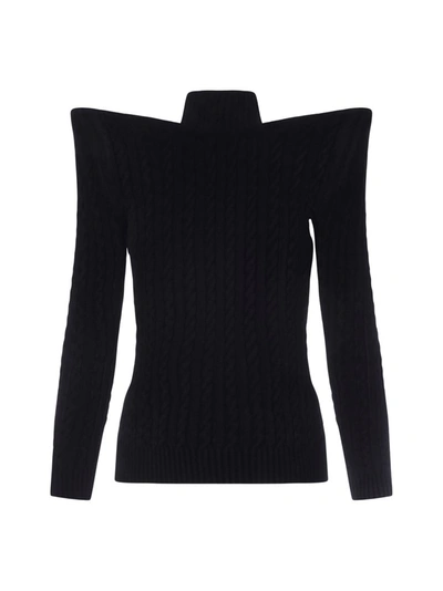 Shop Balenciaga Pagoda Turtleneck Jumper In Black