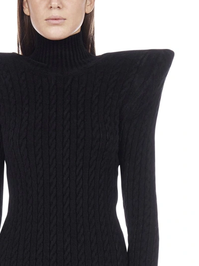 Shop Balenciaga Pagoda Turtleneck Jumper In Black