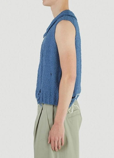 Shop Ader Error Knit Vest In Blue