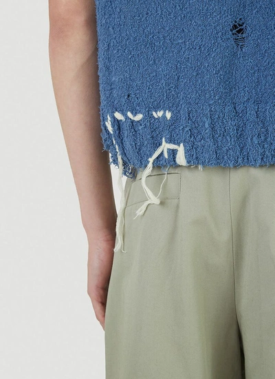 Shop Ader Error Knit Vest In Blue