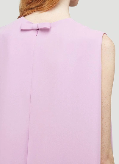 Shop Valentino Cady Couture Dress In Pink