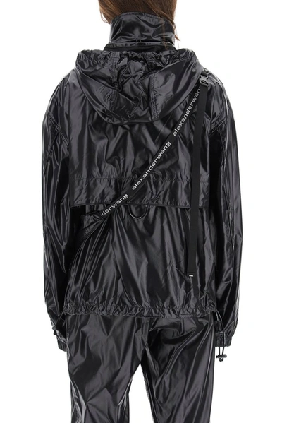 Shop Alexander Wang Integrated Fanny Pack Jacket In Black