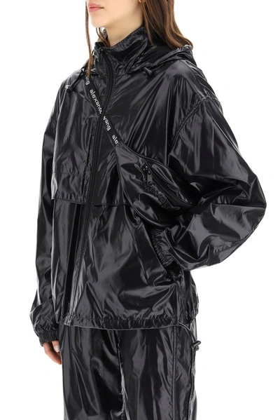 Shop Alexander Wang Integrated Fanny Pack Jacket In Black