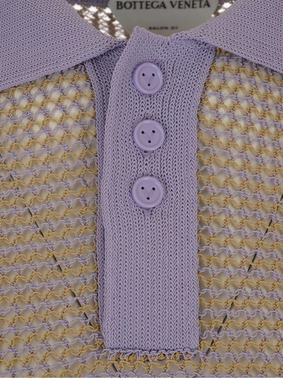 Shop Bottega Veneta Knit Polo Shirt In Multi
