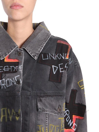 Shop Faith Connexion Denim Patchwork Jacket In Multi