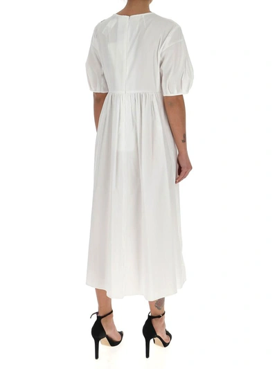 Shop 's Max Mara Short Sleeve Midi Dress In White