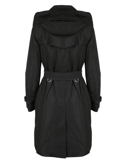 Shop Burberry Kensington Trench Coat In Black