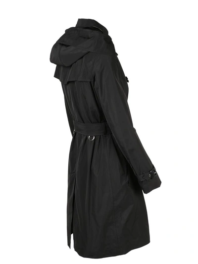 Shop Burberry Kensington Trench Coat In Black