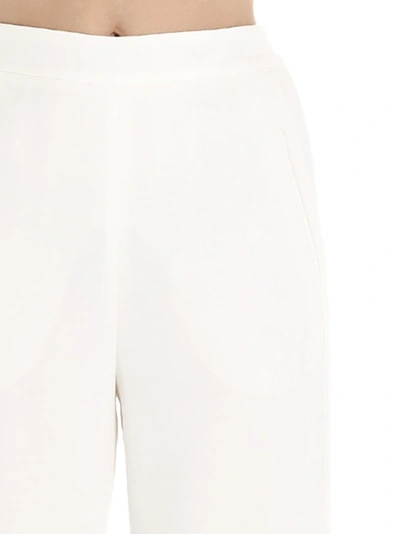 Shop Agnona High Waisted Wide Leg Pants In White