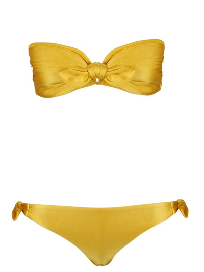 Shop Zimmermann Bikini Two In Gold