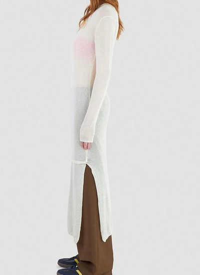 Shop Ader Error Long Knit Sweater In White