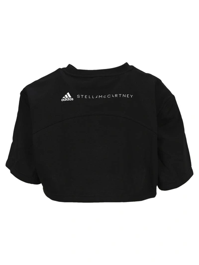 Shop Adidas By Stella Mccartney Future Playground Cropped T In Black