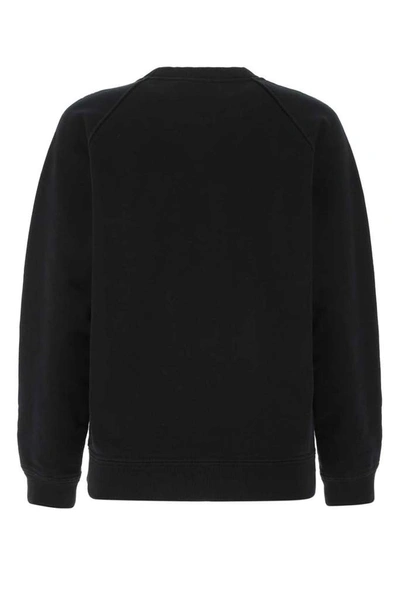 Shop Prada Pixelated Logo Printed Sweatshirt In Black