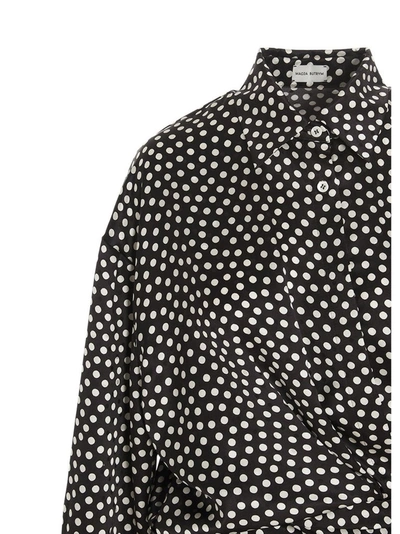 Shop Magda Butrym Madga Butrym Polka Dots Print Mini Shirt Dress In Multi