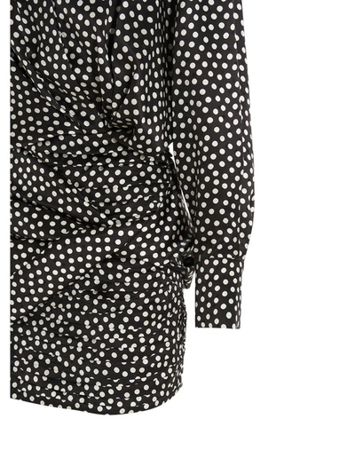 Shop Magda Butrym Madga Butrym Polka Dots Print Mini Shirt Dress In Multi