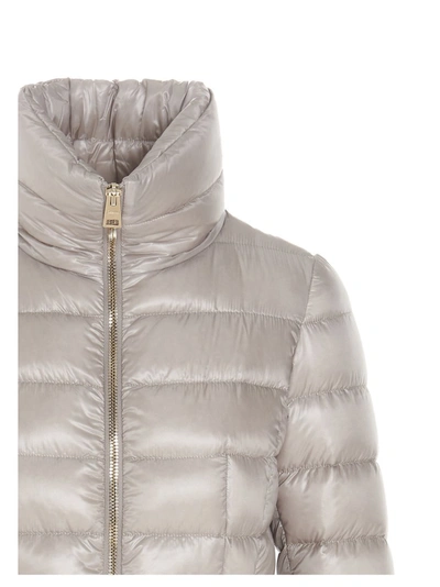 Shop Herno Maria Padded Coat In Beige