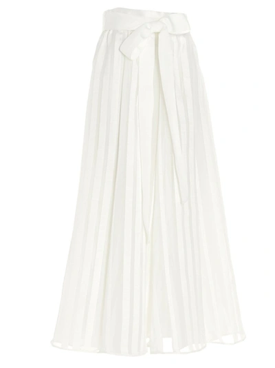 Shop Zimmermann Lovestruck Burnout Skirt In White