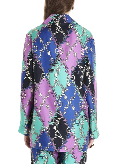 Shop Gucci Baroque Style Print Shirt In Multi