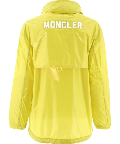 Shop Moncler Melucta Logo Patch Windbreaker In Yellow