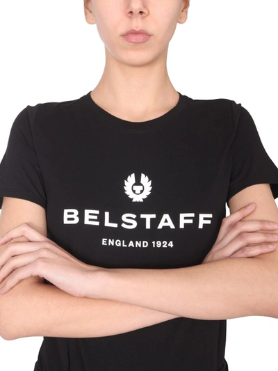 Shop Belstaff Logo Printed T In Black