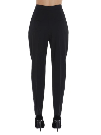 Shop Saint Laurent Tapered Pants In Black