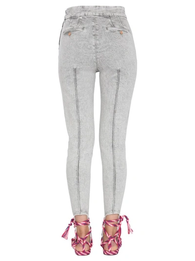 Shop Isabel Marant Stirrup Skinny Jeans In Grey