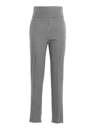 Shop Alexandre Vauthier Houndstooth Patterned Pants In Multi