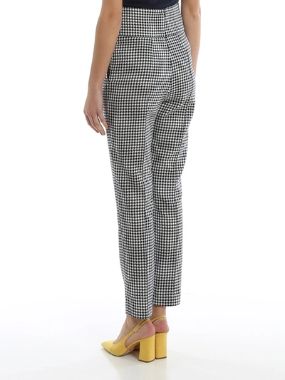 Shop Alexandre Vauthier Houndstooth Patterned Pants In Multi
