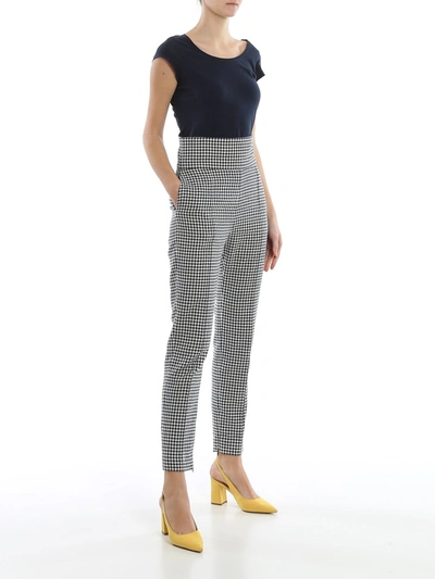 Shop Alexandre Vauthier Houndstooth Patterned Pants In Multi