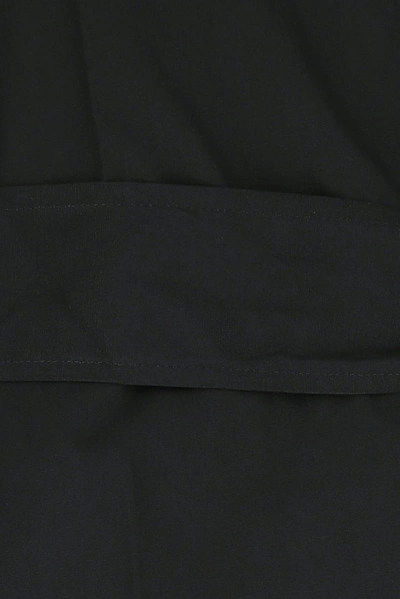 Shop Michael Michael Kors Poplin Wrap Top In Black