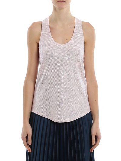 Shop Alexandre Vauthier Embellished Tank Top In Pink