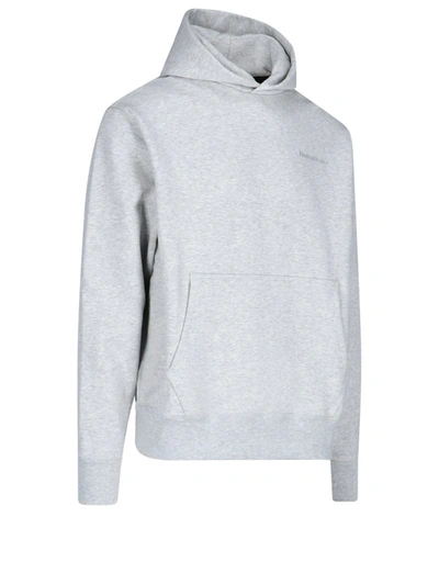 Shop Adidas Originals By Pharrell Williams Adidas By Pharrell Williams Humanrace Embroidered Basics Hoodie In Grey
