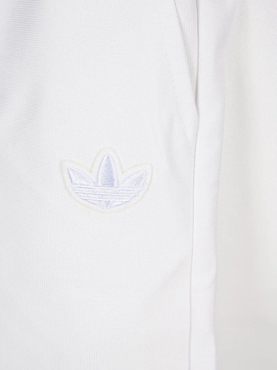 Shop Adidas Originals Sheer Stripe Detail Shorts In White