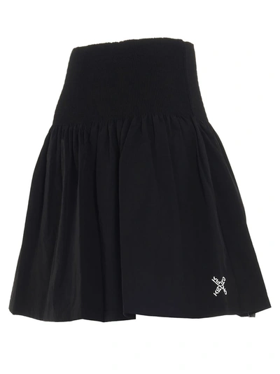 Shop Kenzo Sport Little X Flared Skirt In Black