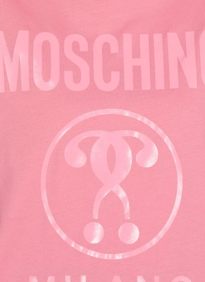 Shop Moschino Double Question Mark T In Pink