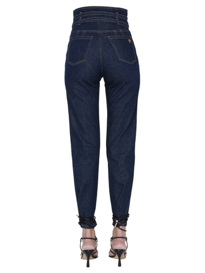 Shop Philosophy Di Lorenzo Serafini Birgit Belted Jeans In Blue