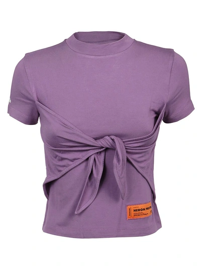 Shop Heron Preston Knotted Baby T In Purple