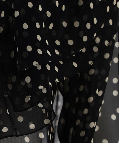 Shop Saint Laurent Polka In Black