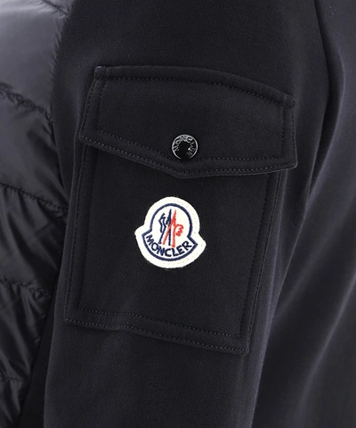 Shop Moncler Zipped Hooded Jacket In Black