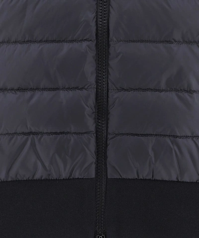 Shop Moncler Zipped Hooded Jacket In Black