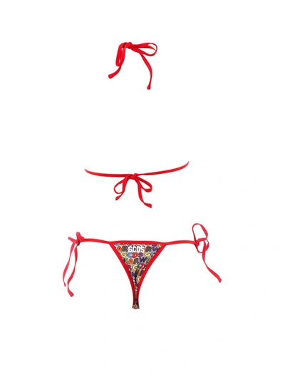 Shop Gcds Logo Lettering Triangle Bikini Set In Multi