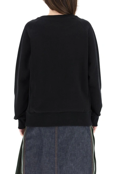 Shop A.p.c. X Sacai Tani Crewneck Sweatshirt In Black