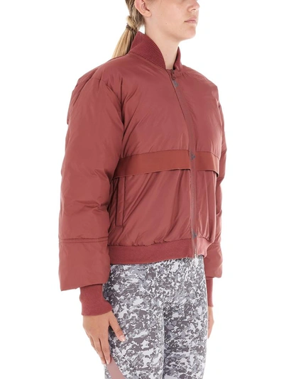 Shop Adidas By Stella Mccartney Padded Pocket Bomber Jacket In Red