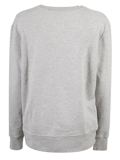 Shop Autry Logo Embroidered Crewneck Sweatshirt In Grey