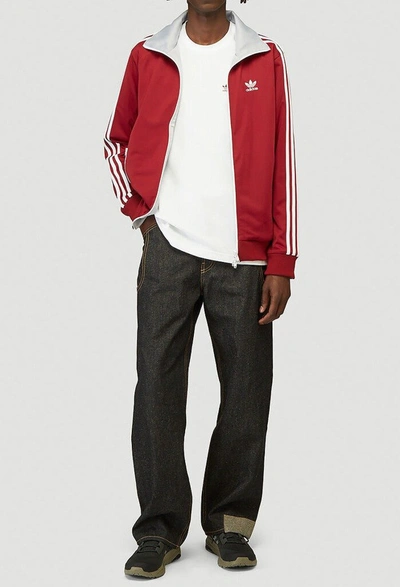 Shop Adidas By Human Made Firebird Track Jacket In Red